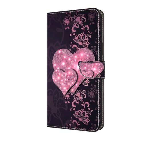Painted Flip Card Wallet Stand Phone Case For Huawei Y5 Y6 Y7 2018 Honor 7A 8A - Picture 9 of 32
