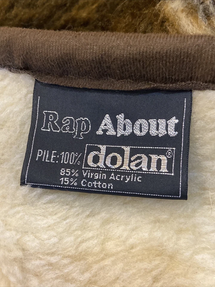 VTG Dolan Rap About Blanket Kittens Brown & Tan Made in Western Germany 74”x 53” - Image 3 of 4