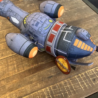 NWT Firefly Serenity QMX Ship Plush 18  Toy Quantum Mechanix 2 Attached Shuttle