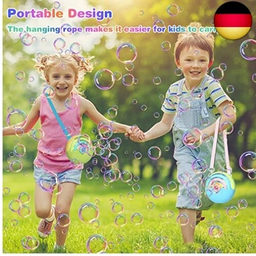 Panacare Automatische Seifenblasenmaschine, Tragbares Regenbogen Blasenmaschine - Bild 2 von 7