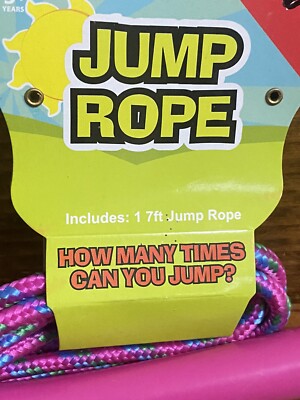 NWT Toysmith Kids 7ft Woven Jump Rope Pink Ages 5+ | eBay