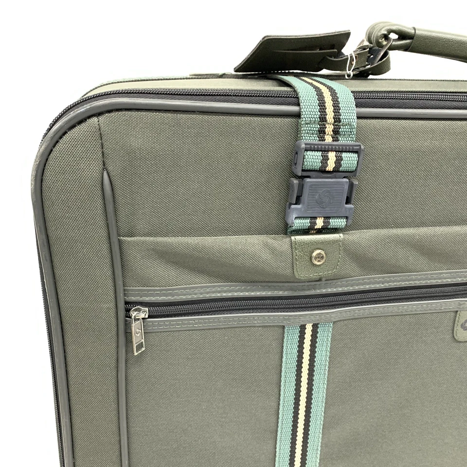 Mala Samsonite Softsided 28" x 20" x 10" Bagagem Bolsa de Viagem Roda Verde Escuro - Imagem 2 de 4