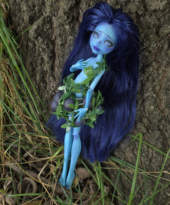 Custom OOAK Lagoona Blue, Blueberry Bush Fairy Princess (Fully Rerooted)