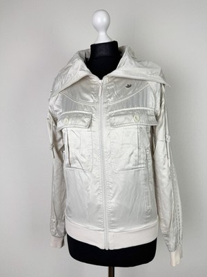 Adidas Originals womens ivory pearl track jacket Size 34