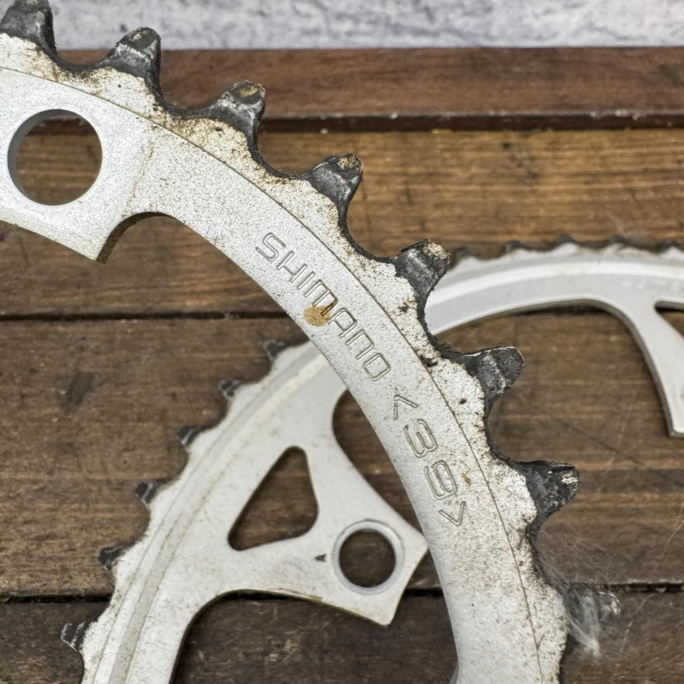 Vitage Shimano Chainring Set 53T 39T 130 BCD 5-Bolt Road Bike Alloy - Image 3 of 4