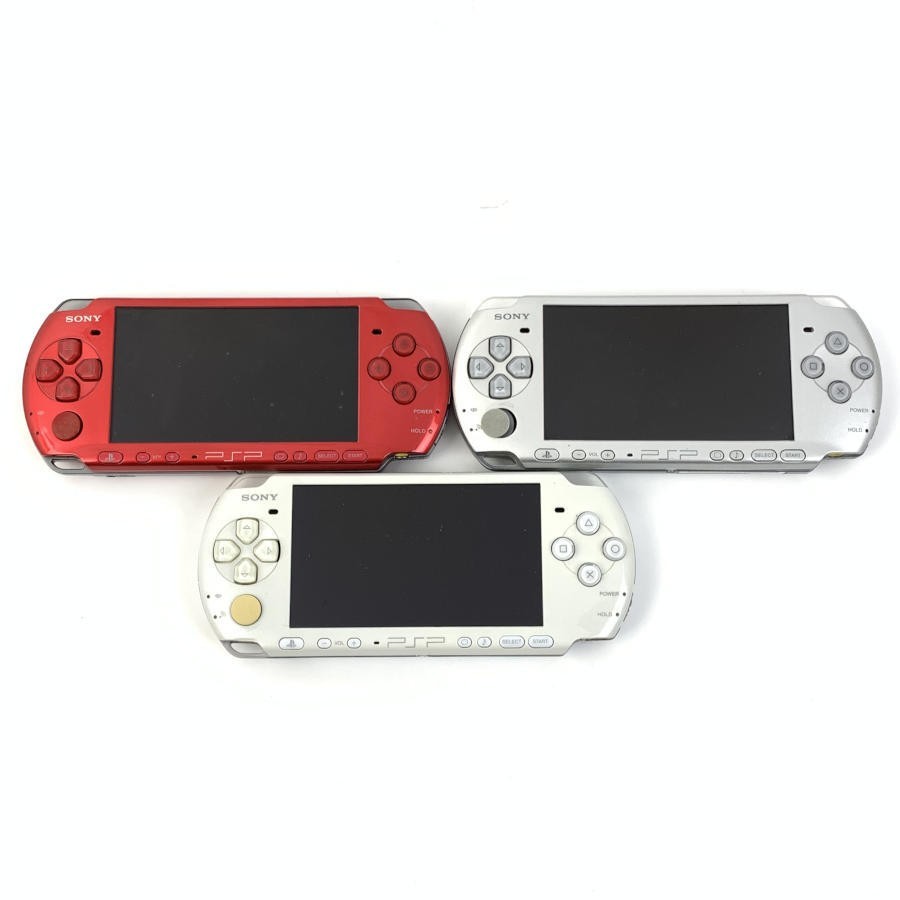 Sony PSP-3000 Console Lot of 3 For Parts or Repair Japan Model 7977 UG