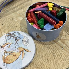 Chunky assortment of crayons kids in guess how much I love you tin