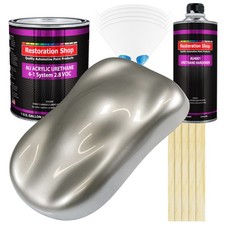 Restoration Shop Pewter Silver Metallic Acrylic Urethane Gallon Kit Auto Paint Restoration Shop Pewter Silver Metallic Acrylic Urethane Gallon Kit Auto Paint