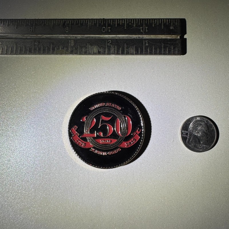 Vintage USMC 250th Birthday Challenge Coin