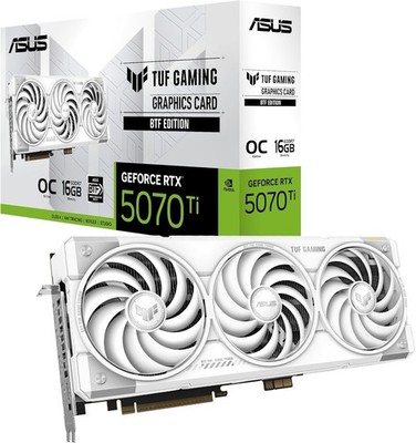 ASUS TUF Gaming GeForce RTX 5070 Ti 16GB GDDR7 BTF White OC Edition Grafikkarte