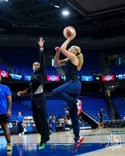 Paige Bueckers Dallas Wings Jersey SHOOTING A JUMPER Photo 8-1/2 x 11 #9A
