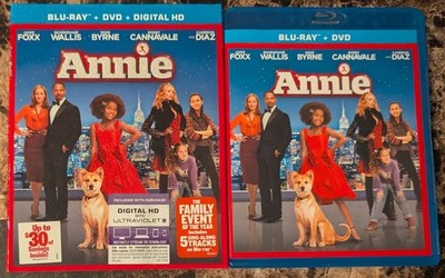 Annie (Blu-ray, 2014, w Embossed Slipcover) Jamie Foxx, Cameron Diaz, Rose Byrne