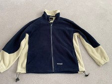Toggi Men's Navy Blue & Beige Fleece Polartec Jacket, Size XL 