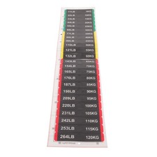 1 Sheet Weight Stack Labels - 11-264 Lbs/5-120 Kg Number Labels - Self-Adhesive