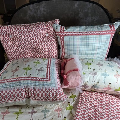 Eastern Accents Matilda Ballerina Comforter Set Pink Girls Twin USA