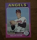 1975 Topps #500 Nolan Ryan California Angels Baseball Card 1974 Season HOF