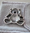 James Avery sterling silver Teddy Bear with bow brooch-pin — photo 3
