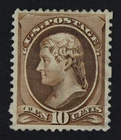 CKStamps: US Stamps Collection Scott#209 10c Jefferson Unused NG Crease