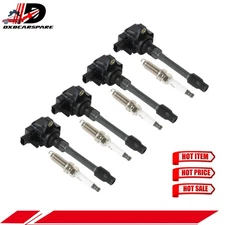 4X Ignition Coil Pack UF781 and Spark Plugs For 2017-2022 Honda Civic l4 1.5L US