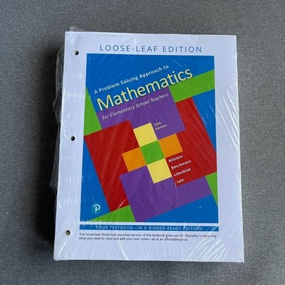 Problem Solving Approach to - Loose Leaf, by Billstein Rick; Libeskind -Like New