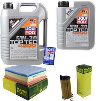 Mann Inspektionspaket 6L Liqui Moly Top Tec 5W-30 FüR BMW 3Er Touring F31 320D
