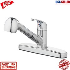 Single Handle Kitchen Sink Faucet Pull-Out Sprayer Reliable Drip-free Durable