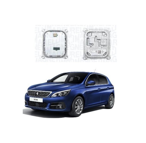 CENTRALINA LED FARI ABBAGLIANTE+ANABB PEUGEOT 308 2013-2021 MARELLI  NUOVA