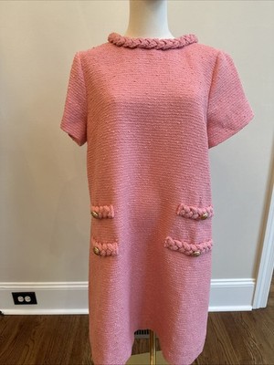 Tuckernuck Pink Tweed Jackie O Dress Size Large NWOT | eBay