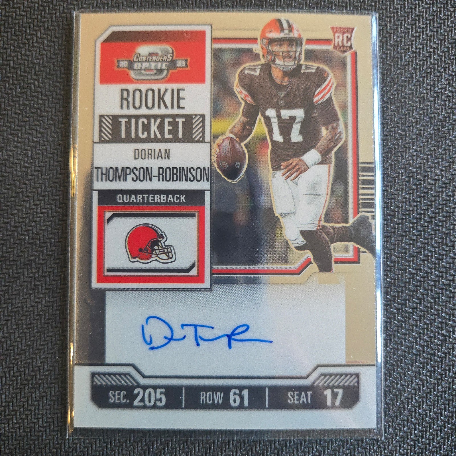 2023 Contenders Optic - Rookie Ticket Auto Dorian Thompson Robinson #110 (AU,RC)