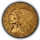 1909 G$2.50 Indian Head Gold Quarter Eagle - Luster - AU/UNC - SKU-G6245