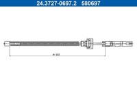 Ate Seilzug, Feststellbremse 24.3727-0697.2 FüR Ford