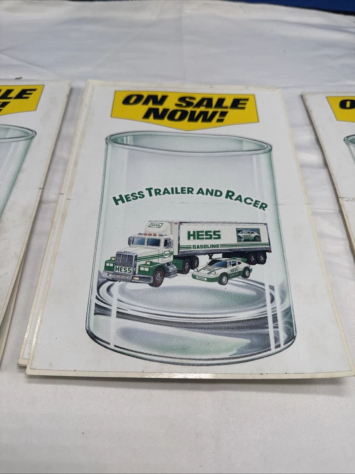 Juego de 3 pegatinas publicitarias vintage de gasolinera Hess B5B Foto 3 de 4