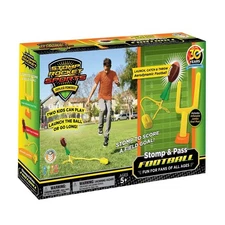 Stomp Rocket Stomp & Pass Game Toy Football Set Outdoor Fun Sports Playing