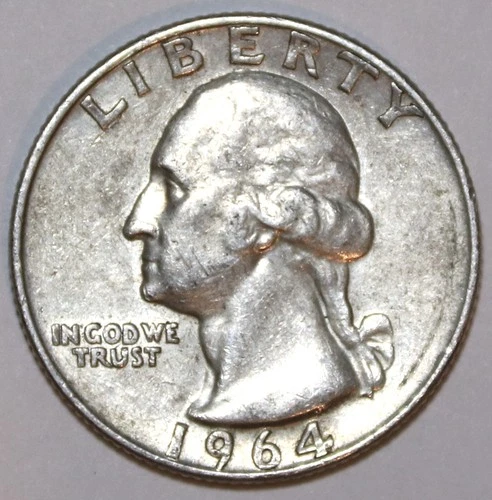 1964-D Washington Quarter - 90% Silver - Extra Fine - #1148EA