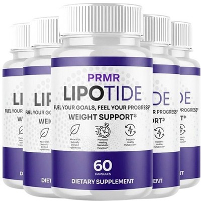 (5 Pack) Lipo Tide Advanced Energy & Fitness Max SupplementLipoTide 300 Capsules