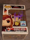 Elizabeth Olsen Autographed Signed Marvel Funko Pop #1007 Scarlet Witch COA KB A
