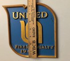 Vintage 1946 United Insurance Fire And Casualty Co Sign Metal Plaque  — photo 3