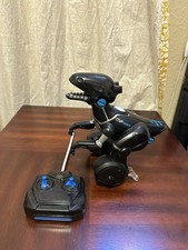 WowWee Miposaur Interactive Robot Dinosaur Black Blue 11 Works With Remote