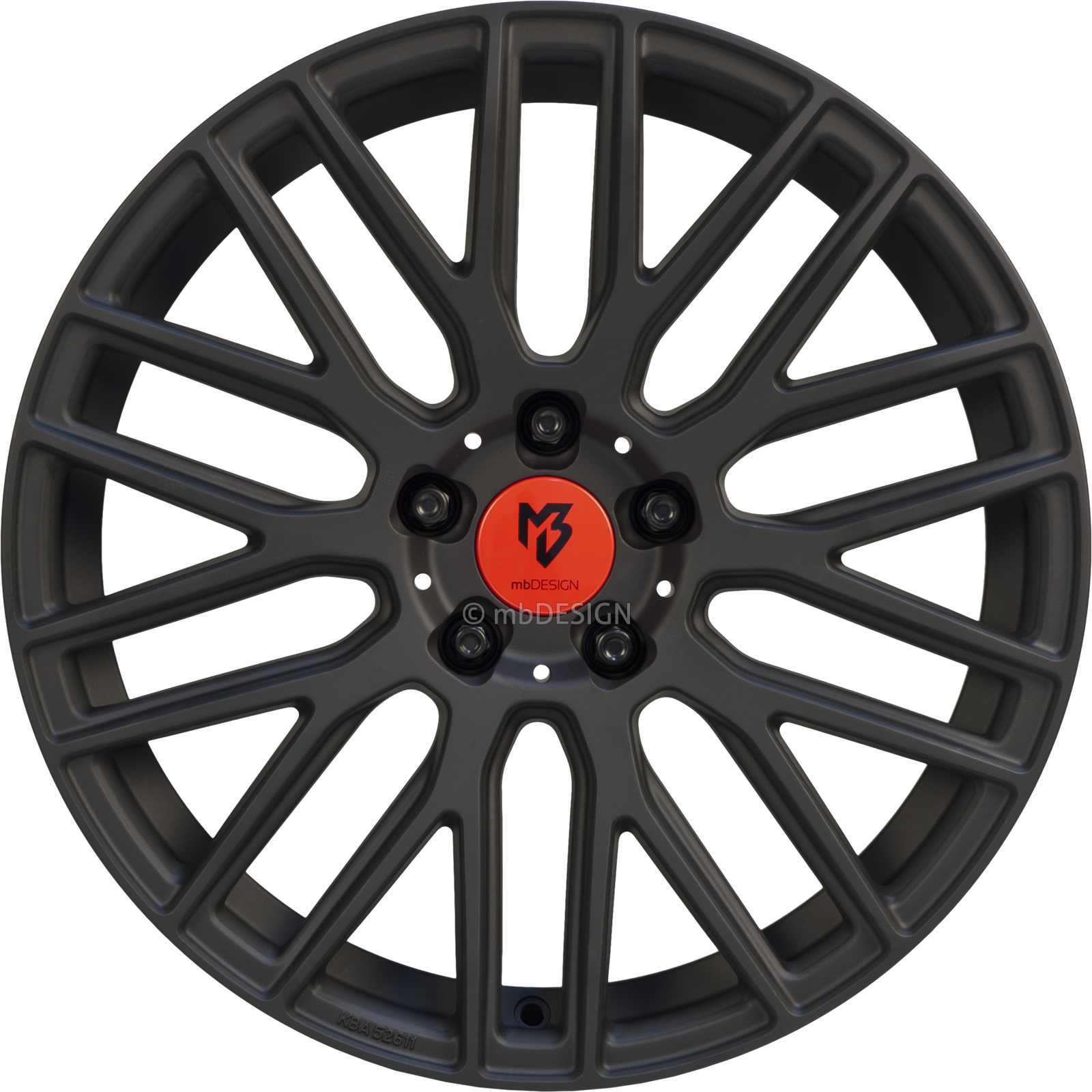 2X Mbdesign Aluminiumrad Gegossen KV4 8,5X18 Zoll Lk 5X120 ET55.0 Ml 75.0 Ausf.-image