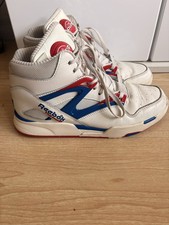 Reebok Pump Omni Zone II Basketball Shoes Size 8.5 red white blue 