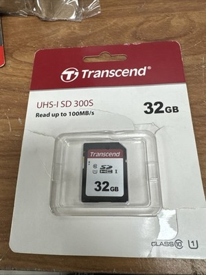 Transcend 32GB 300S UHS-I SDHC Memory Card - Valued Item!