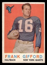 Frank Gifford Cards, Rookie Cards and Autographed Memorabilia Guide 10