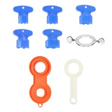 1Set Faucet Aerator Removal Wrench Tool Kit, Faucet Aerator Key Tool