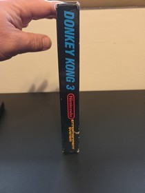 Donkey Kong 3 Nes Nintendo RARE 5 Screw Cart In Hangtab Box/No Manual MINT CART