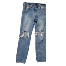 Abercrombie  Fitch Vintage Stretch 90s Straight Jeans Mens 30x32 Distressed