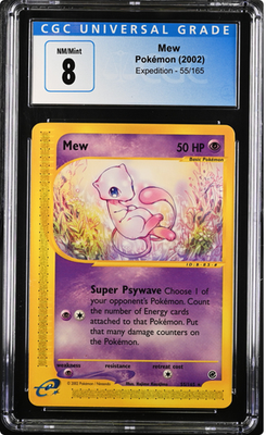 Pokemon Mew Rare 2002 e-Series Expedition 55/165 CGC NM/Mint 8 | eBay