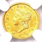 1854-S Liberty Gold Dollar G$1 San Francisco Coin - Certified NGC AU55 - Rare!