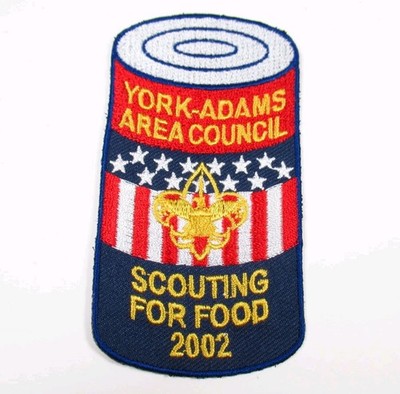 Boy Scouts Scouting for Food 2002 Patch York Adams Area Council