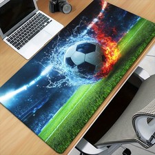 40 90cm1pc XXL Football Gaming Mouse Pad - HD Printed Desk Mat with Soccer Ball