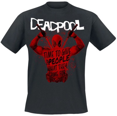 Deadpool T-Shirt Herren 3 - Merc Splatter schwarz Fan-Merch, Filme,  Superhelden